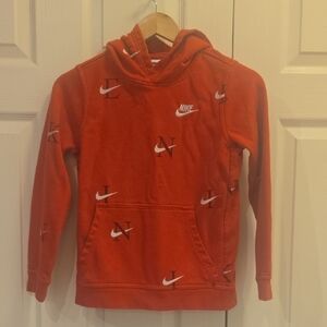 Nike Kids Graphic Red Hoodie